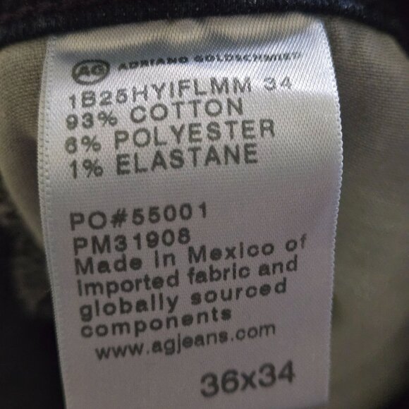 AG Adriano Goldschmied Owens Athletic Fit Size 36x34 Lot of 2 - Picture 13 of 14